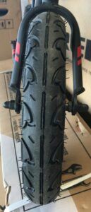 Kickster has quality air tires with nice tread patterns!