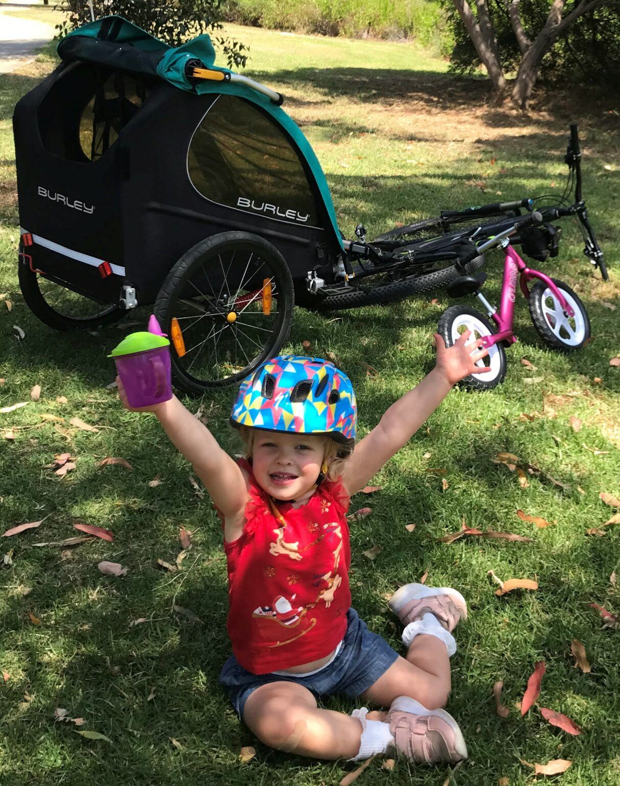 learning to ride a balance bike