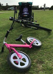 Learning to ride a balance bike is great fun!